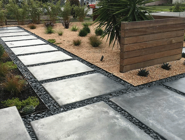 Concrete Walkway Installation, Installing Fence on Concrete Slab